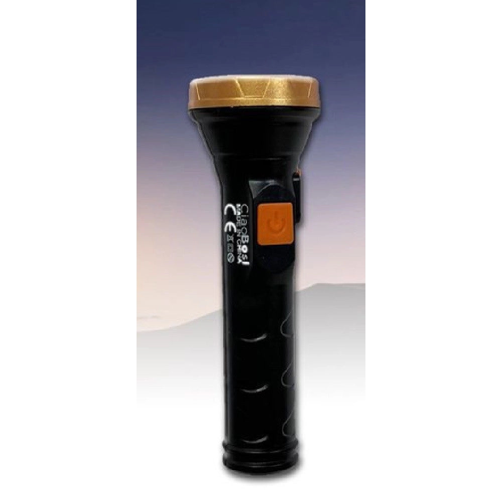 Trade Shop - Torcia Elettrica Luce Led Ricaricabile Usb Per Escursionismo Campeggio Tx-8349 -