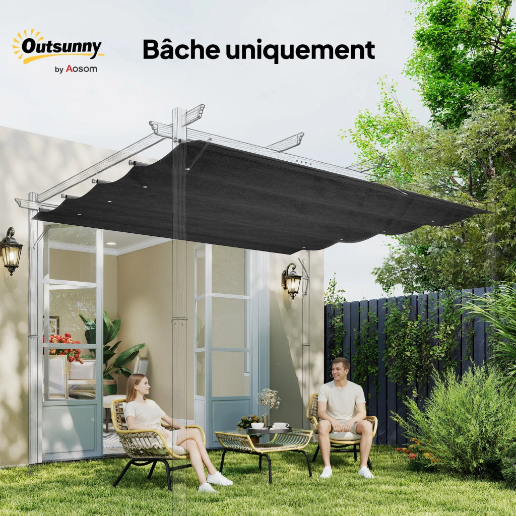 Tenda da sole per pergola ¨C zephmum ¨C 3x2m protezione UV 30+