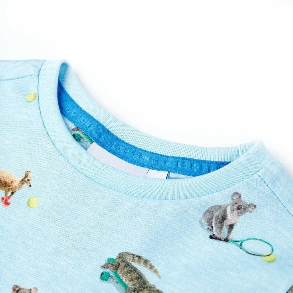 Maglietta da Bambino Azzurro MÃ©lange 116cod mxl 134815