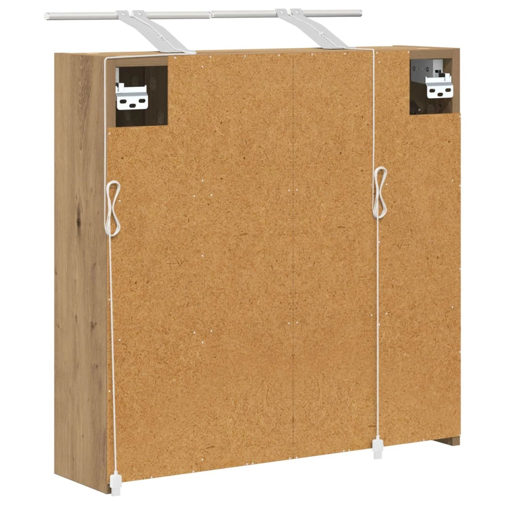 Mobiletto per specchio da bagno Rovere Artigianale