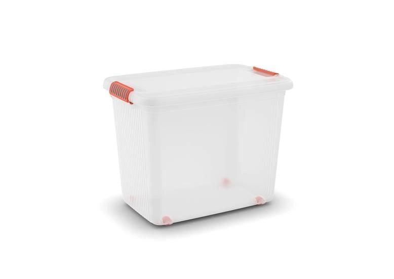 KIS K Latch Box Armadietto portaoggetti Rettangolare Arancione, Trasparente