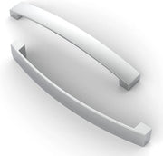 5 maniglie per mobili, distanza di perforazione 160 mm maniglia a barra, maniglia a coda di cavallo, maniglia a leva, per porta armadio, per camera da letto, per cassetti, per bagno, finitura cromata