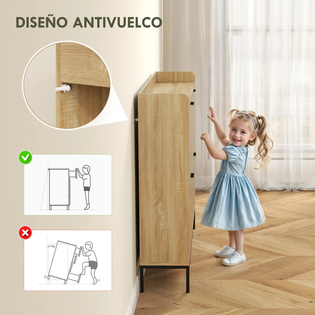 Cassettiera 4 Cassetti per Scarpe ¨C Zephmum ¨C Robe 60x40x80