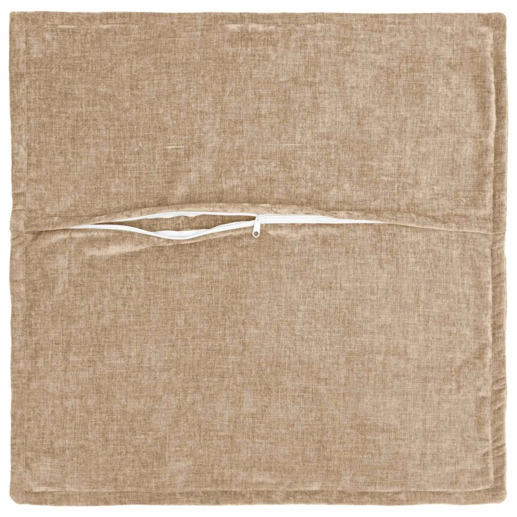 Federa 12 pz HOUTEN Tortora 40 x 40 cm Tessuto Chenille 916866