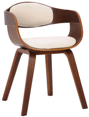 Sedia Kingston in Similpelle Noce/crema