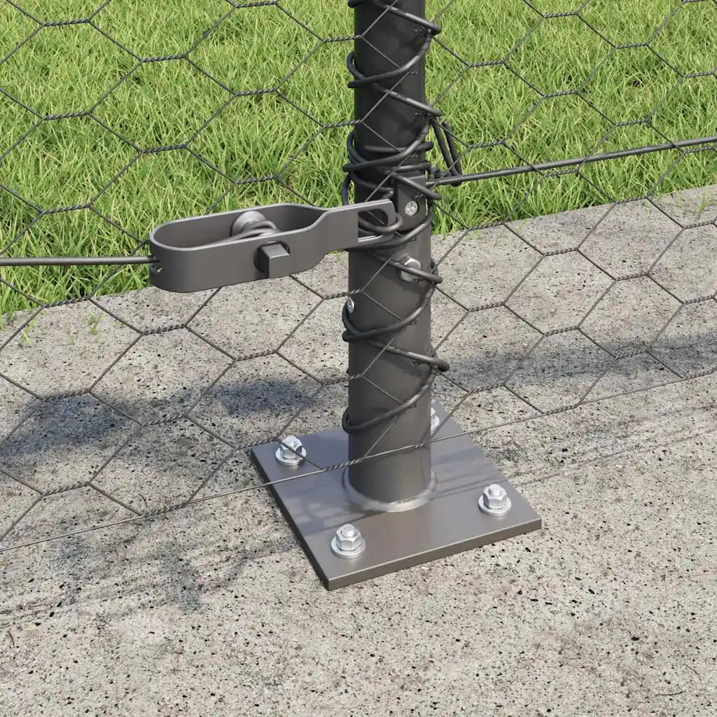 Palo della recinzione Grigio 100 x 0,6 m (rete 36 mm)