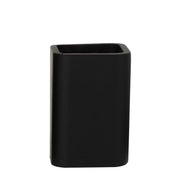 Bicchiere in poliresina nera - serie Onice