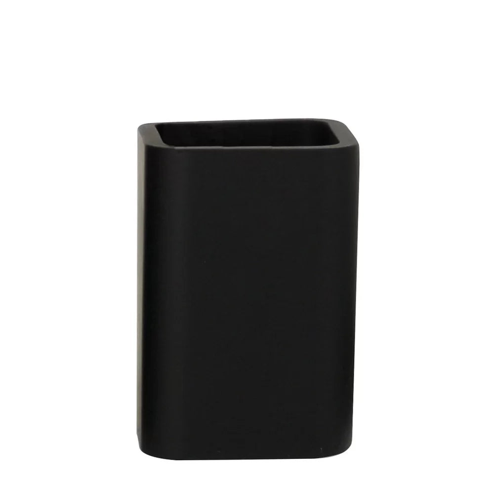 Bicchiere in poliresina nera - serie Onice