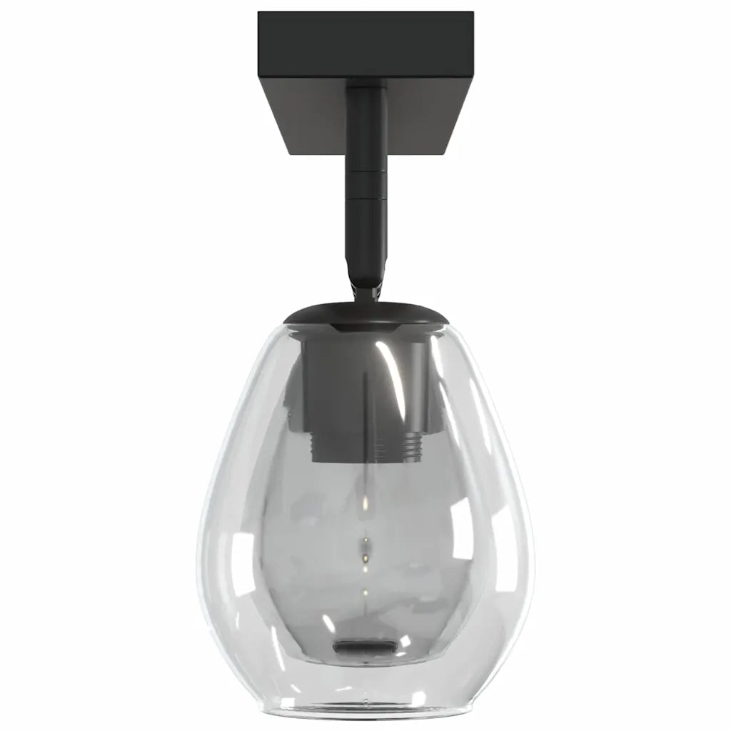 Faretto da soffitto Nero 54 x 13 x 26 cm Vetro e Metallo CFW5611676
