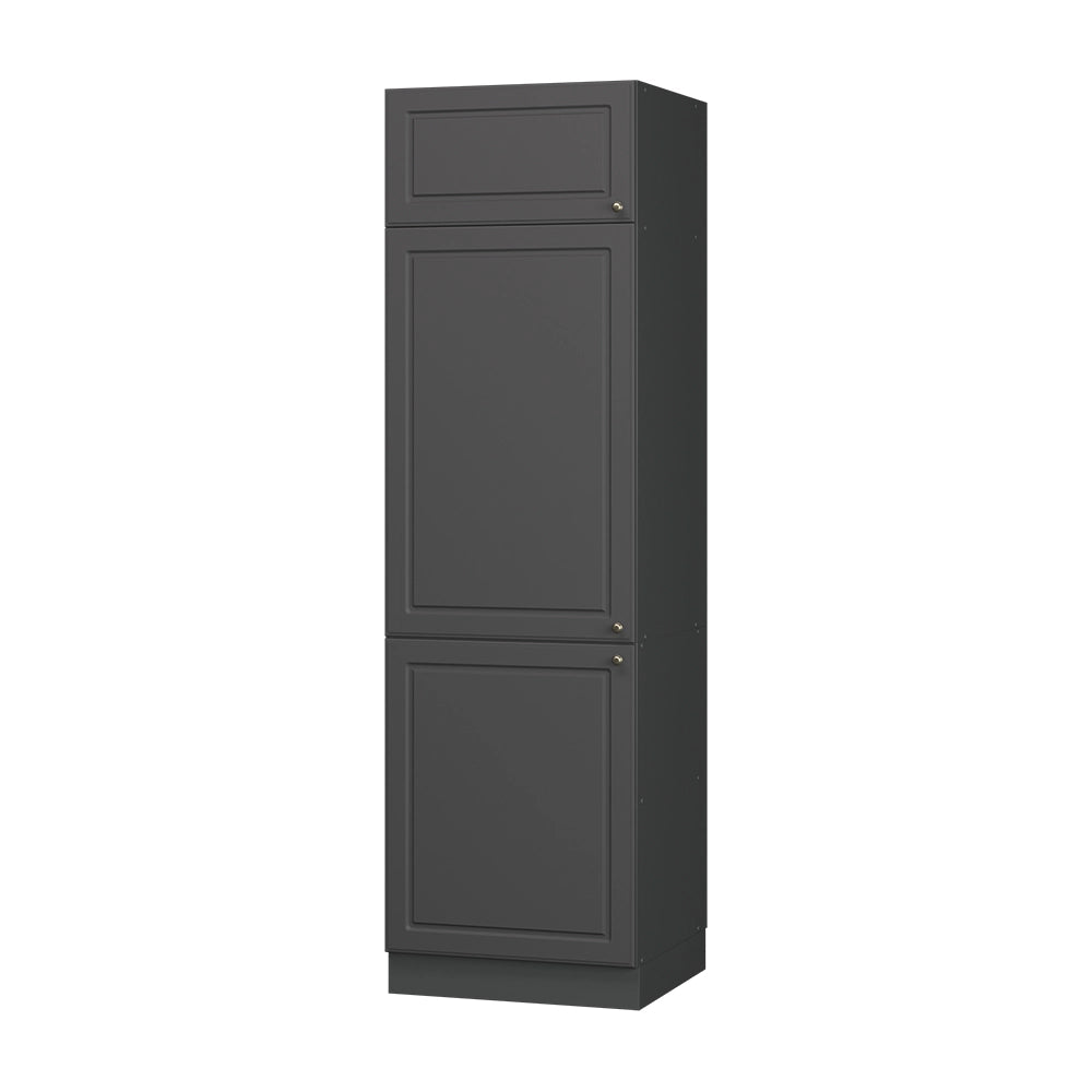 Vicco Armadio frigorifero Landhaus antrazit-oro 60 cm