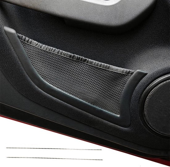 Borsa di Stoccaggio per Porta in Acciaio Inossidabile - Kit di 2 - Installazione Facile - Aumenta la Capacità di Stoccaggio - Compatibile con Smart 451 Fortwo 2009-2014