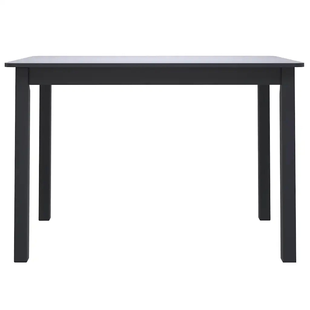 Tavolo da Pranzo | Tavolo da cucina Nero 114x71x75cm in Legno Massello di Hevea