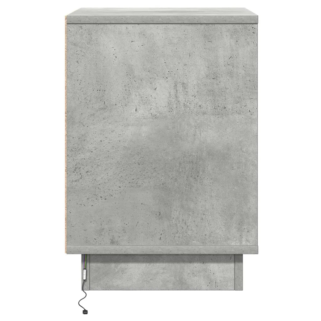Armadio da Notte 2 pcs Grigio cemento 39 x 34,5 x 50 cm 869601