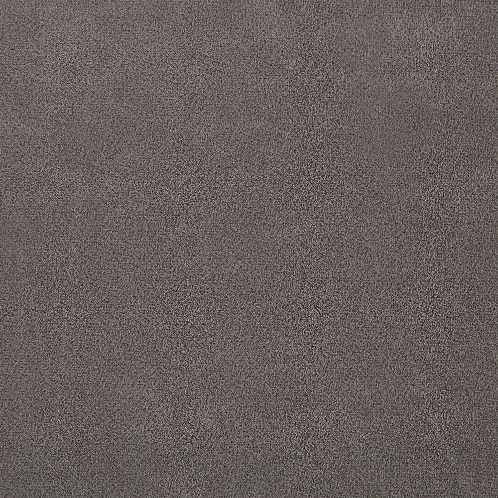 Panca portaoggetti Rivestimento in velluto di poliestere grigio Gambe in ferro dorato Poggiapiedi per soggiorno dal design glam
