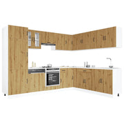 Set Mobili da Cucina 14 pz Lucca Rovere Artigianale Truciolato 3314990