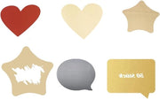 Sticker per Matrimonio - 50 pezzi - 5 forme - Sorpresa di Natale
