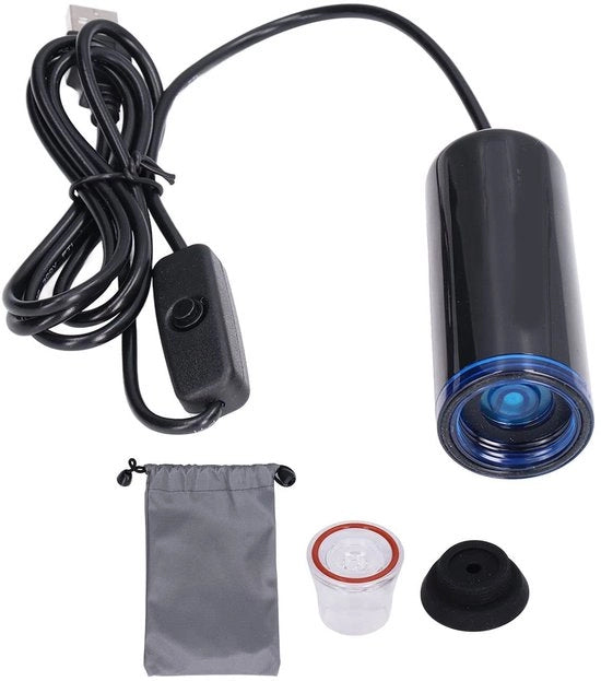 Pompa di aria elettrica riscaldabile con caricamento USB per viaggio, abbigliamento e conservazione di alimenti