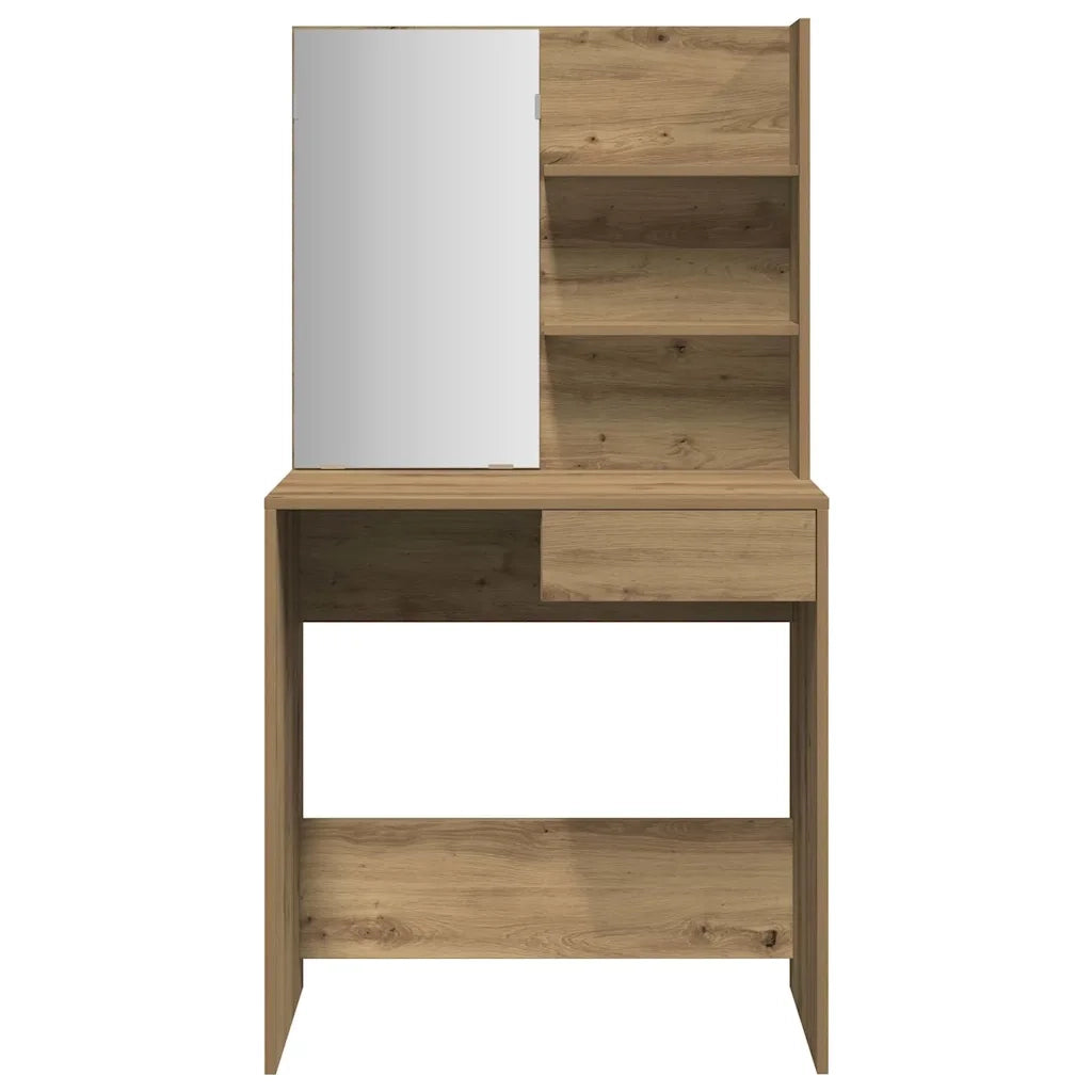 Toeletta con Specchio Rovere Artigianale 74,5x40x141 cm 857008