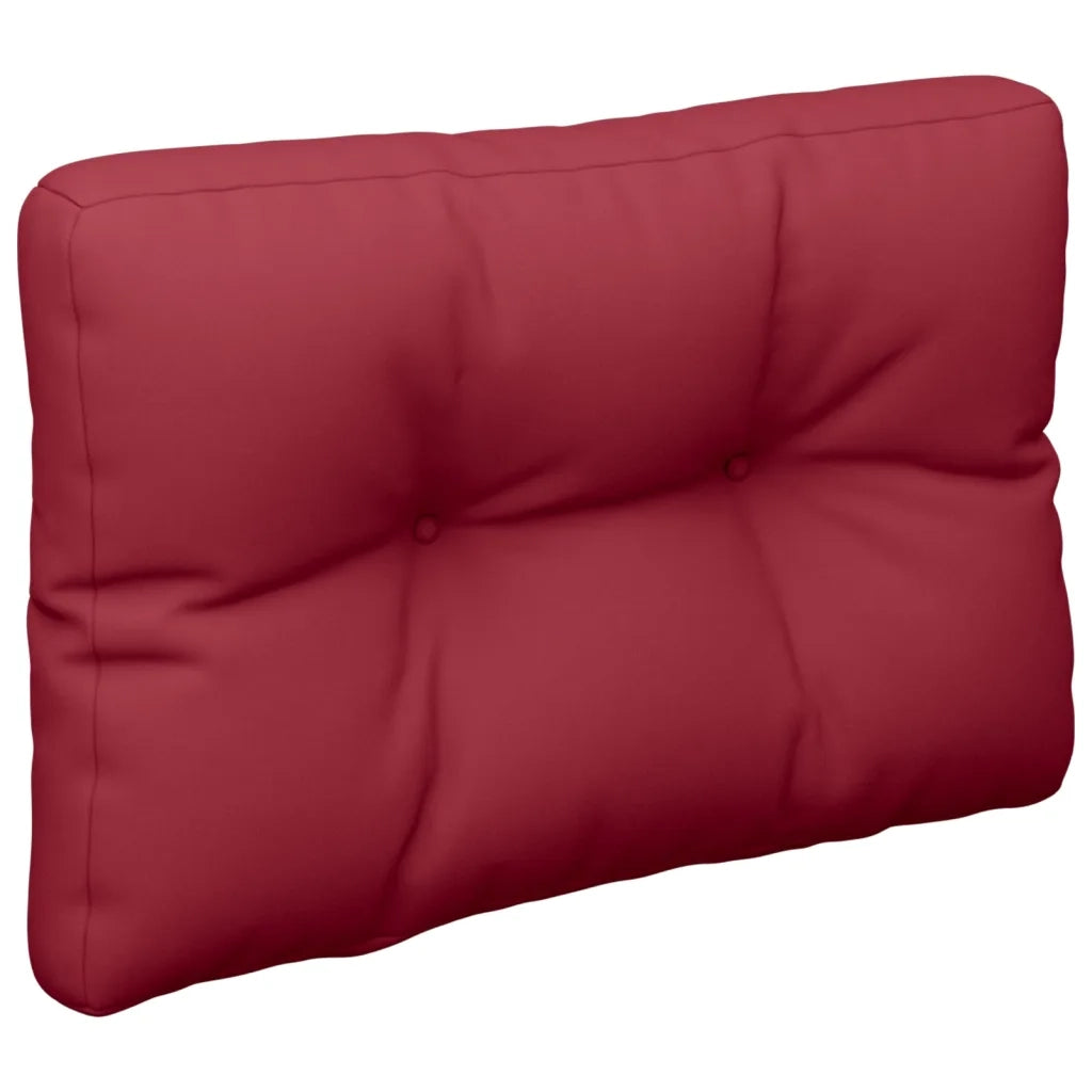 Cuscino per Pallet Rosso Vino 50x40x12 cm in Tessuto