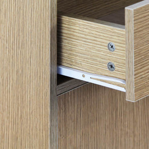 Mobiletto Multiuso 63x95x33 cm in Legno Melaminico Rovere