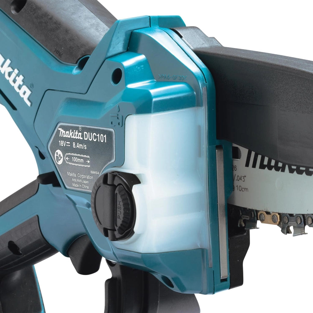 Makita DUC101Z Potatore Catena Batteria 18V 8,0 m/s 10 cm 0,325" LXT