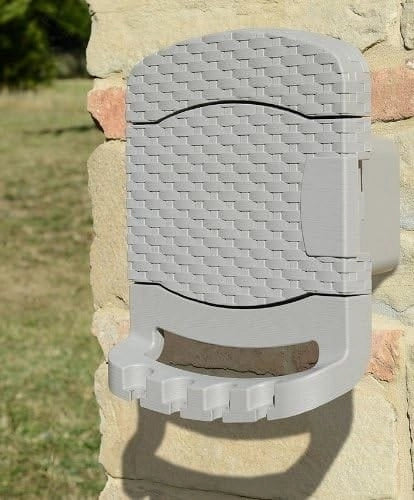 PORTA TUBO IN RATTAN A PARETE