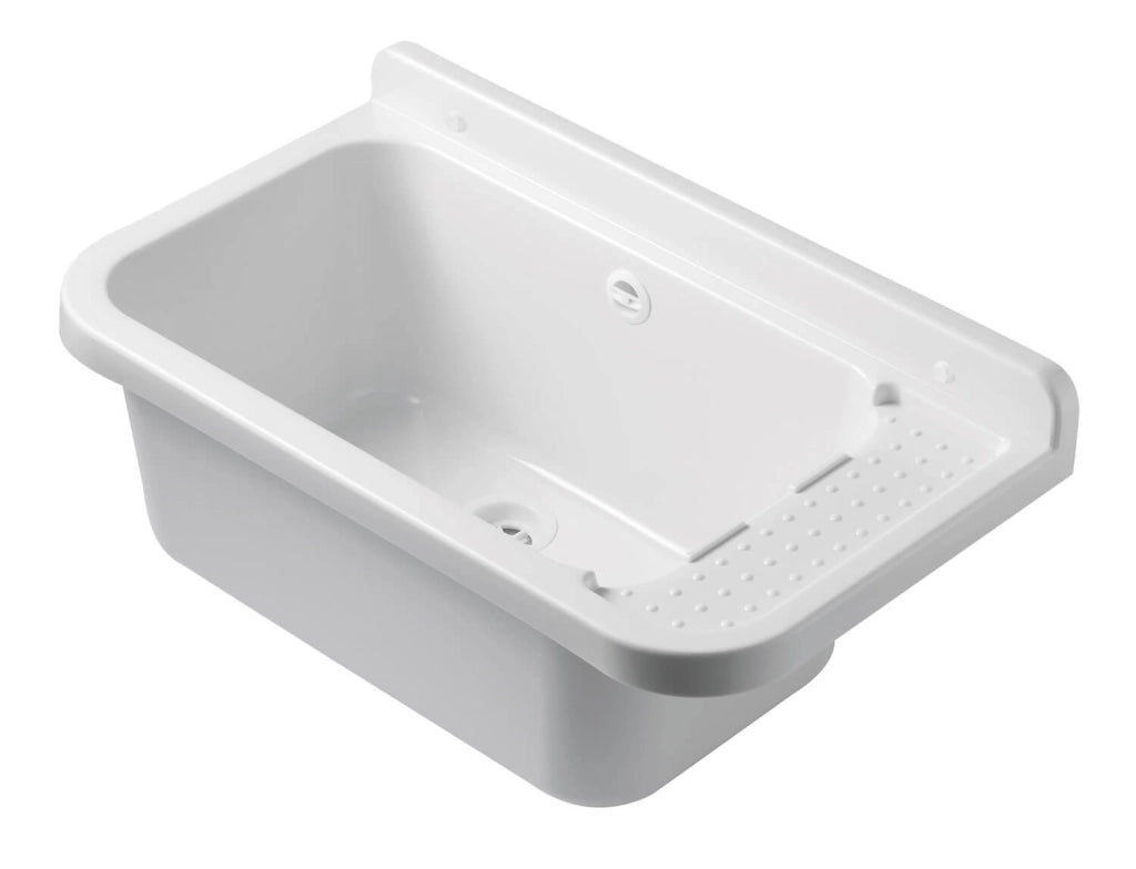 Lavatoio 60x34x21cm in Polipropilene 17l Forlani Wash Bianco