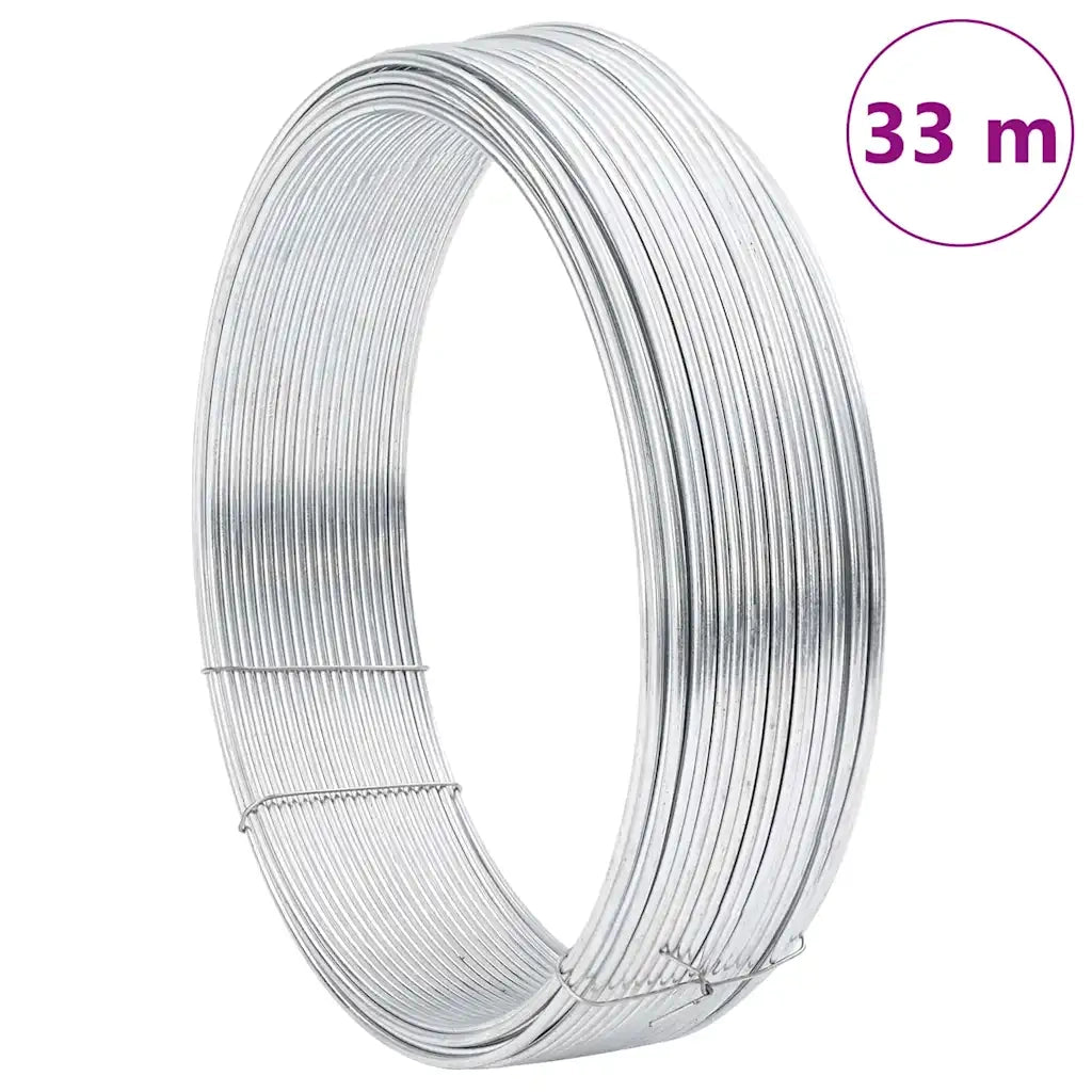 Filo di recinzione Argento 33 m Cavo zincato a caldo immersione 42010298