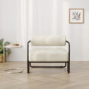 Poltrona Lounge ¨C Xylo ¨C Velluto a Coste, Struttura in Metallo Nero, 68.5x73x70.5