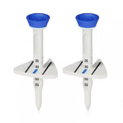 Accessori da golf - Tees Verstelbare - 2 Pezzi - Infrangibili - Materiale ABS - Riduzione Attrito - Guida a Tre Angoli - Accessori da Golf