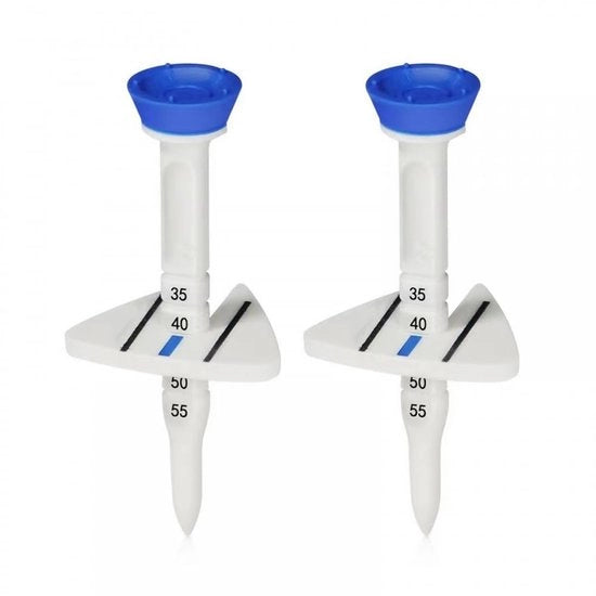 Accessori da golf - Tees Verstelbare - 2 Pezzi - Infrangibili - Materiale ABS - Riduzione Attrito - Guida a Tre Angoli - Accessori da Golf