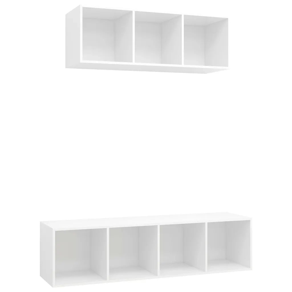 Set Mobile TV 2 pz Bianco in Truciolato cod mxl 39248