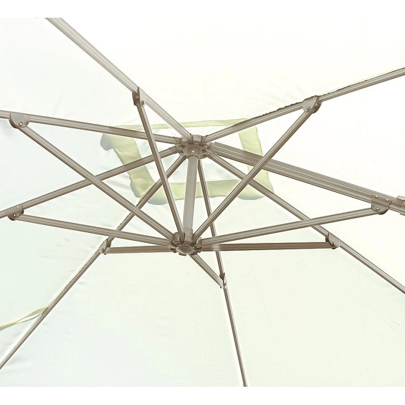 Ombrellone California MOIA 3x3 mt. fusto tortora con maniglione in alluminio