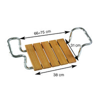 Seggiolino in larice regolabile x vasca testato tuv portata 120 kg