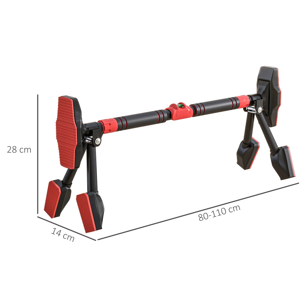 Barra per Trazioni ¨C zephmum ¨C Regolabile 80-110 cm, Nero