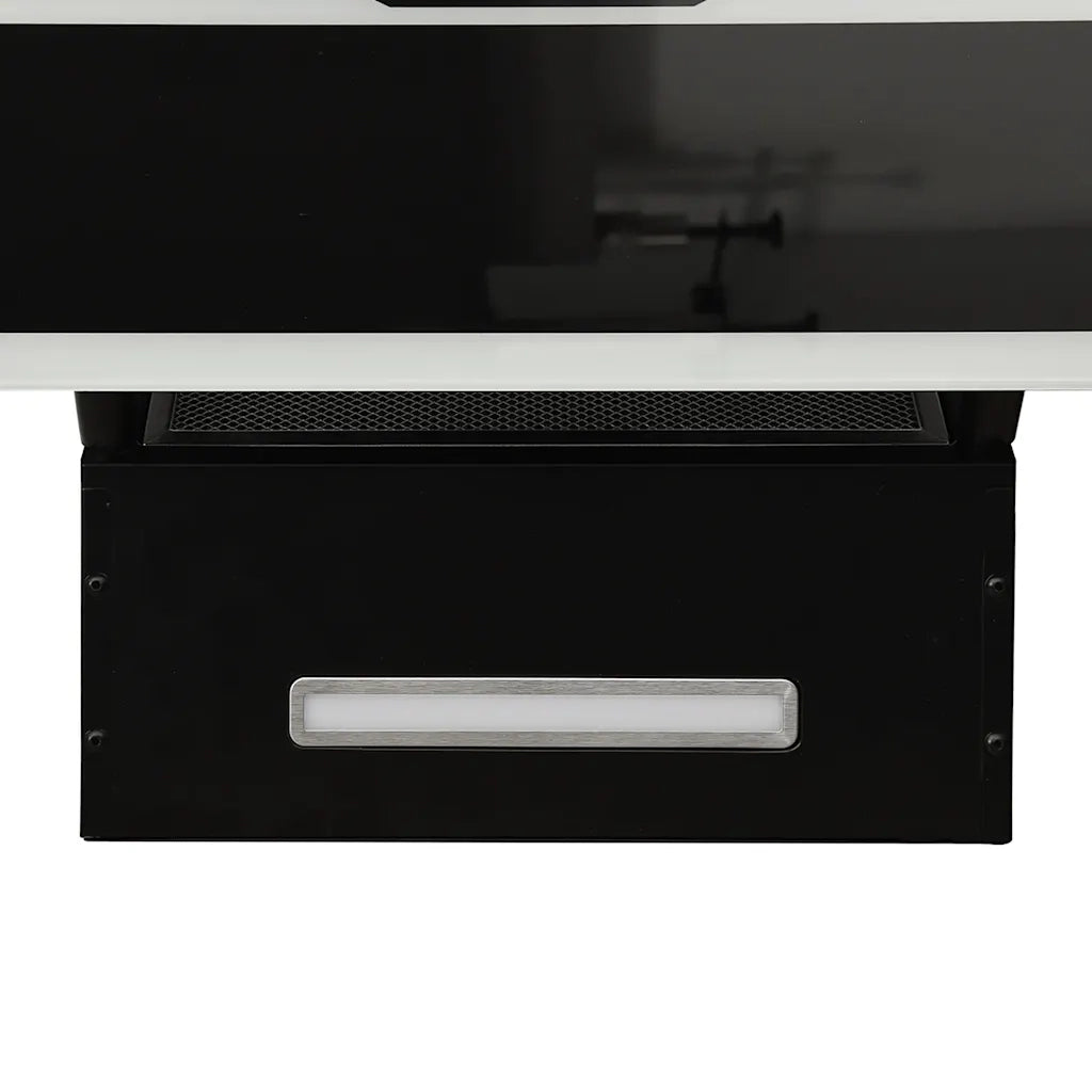 Cappa a Parete 60 cm in Acciaio e Vetro Temperato Nero 51667