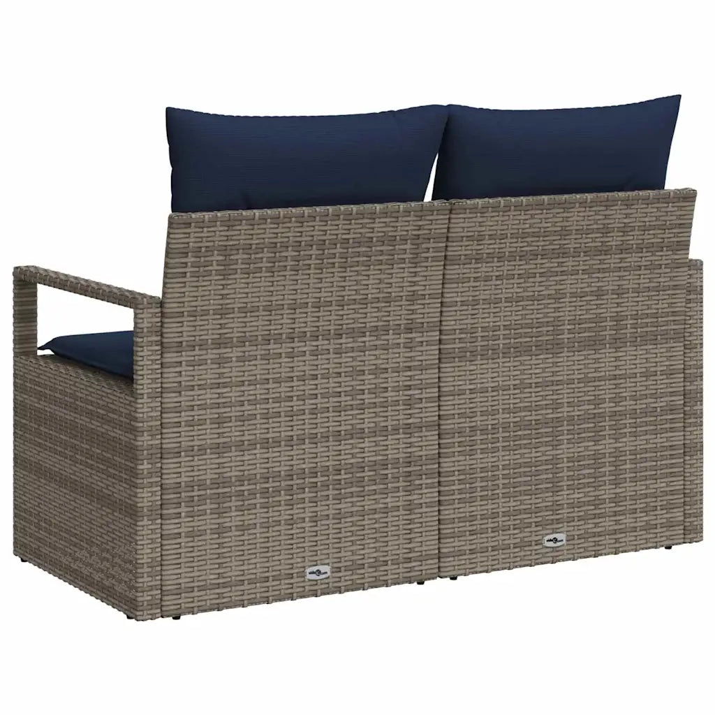 Divano da giardino con cuscino 120 x 62 x 69 cm. polyrattan