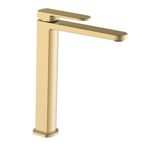 Miscelatore lavabo alto oro opaco senza piletta - serie Venere