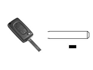 COVER CHIAVI PER AUTO CITROEN VA2BRS8  VA2BRS8  3 bottoni  flip    SILCA