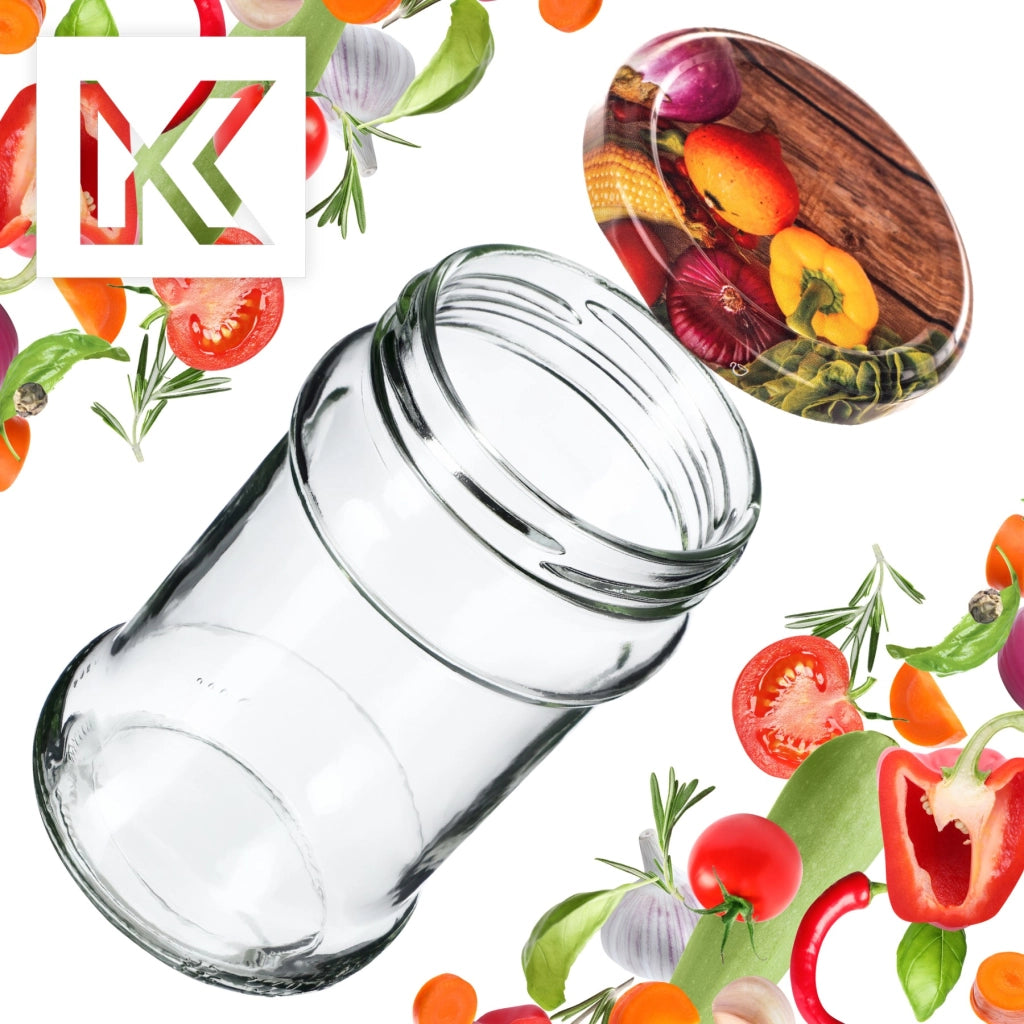 KADAX Seno vasetti 315ml 50pz 66mm + coperchi "Pepper"