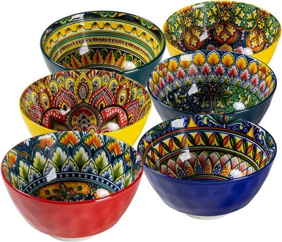 Bordi per spaghetti - Bordi per pasta - Piatti profondi - Piatti per zuppe - 4 pezzi
