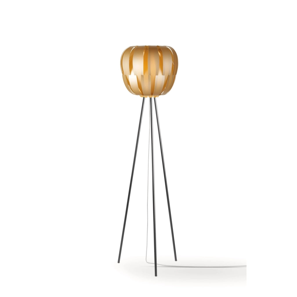 Piantana Moderna 3 Piediqueen Polilux ® New Gold E Metallo 1 Luce E27