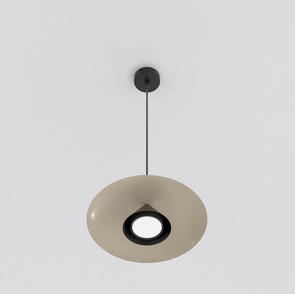 Lampada sospesa Babel beige/nero 1xGX53 Emibig
