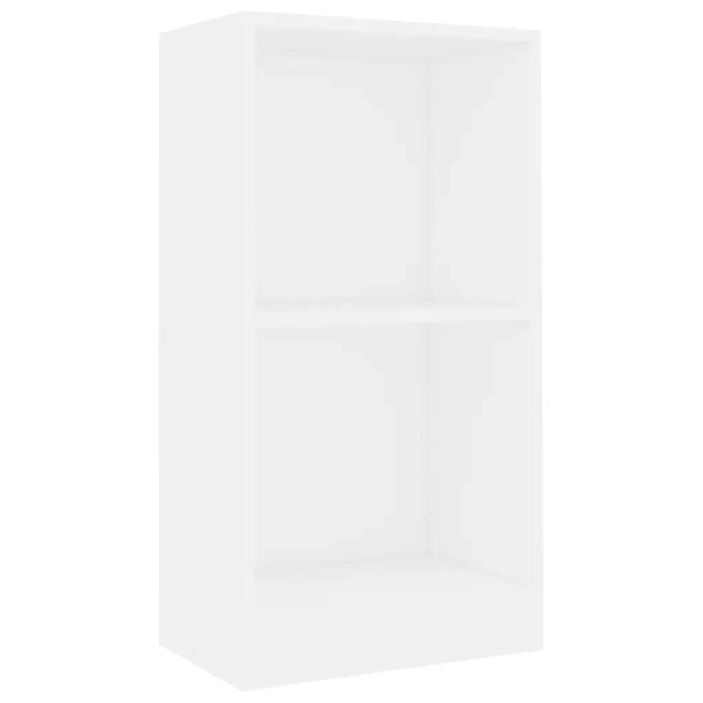 Libreria-Scaffale per Libri-Mobile di Stoccaggio Bianca 40x24x75 cm in Legno Multistrato