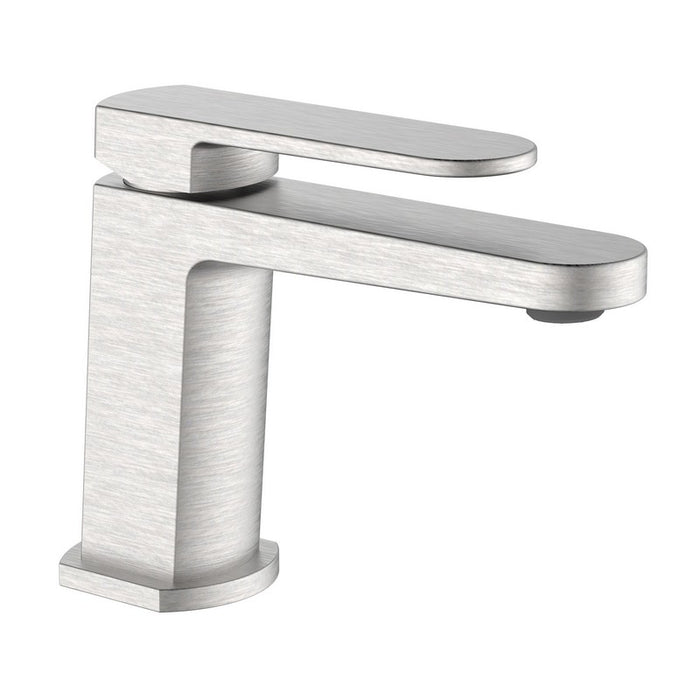 Miscelatore lavabo acciaio spazzolato con piletta click clack - serie Venere