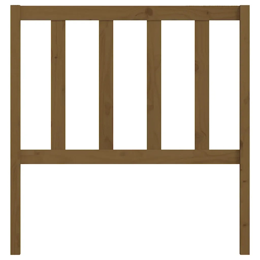 Testiera per Letto ambra 106x4x100 cm in Legno Massello di Pino 817728