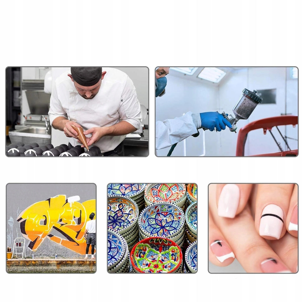 Aerografo per Verniciatura con Ugello 0,5mm – Doppio Serbatoio | Alta Precisione e Durata
