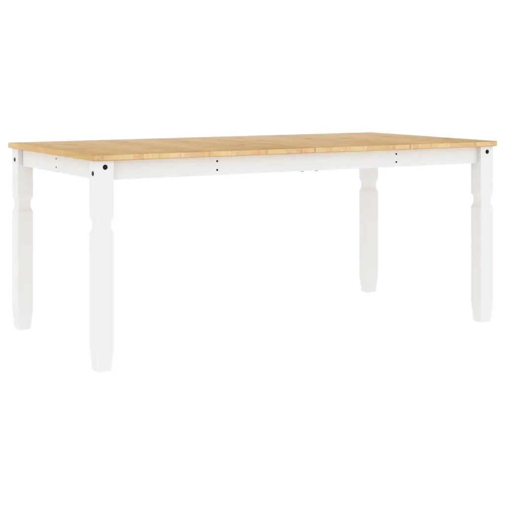 Tavolo da Pranzo Corona 180x90x75 cm in Legno Massello di Pino