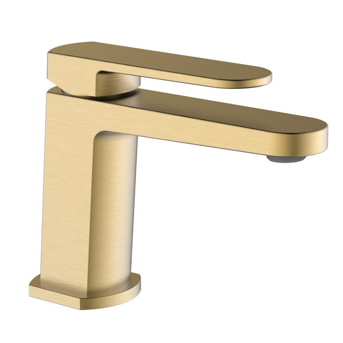 Miscelatore lavabo oro opaco con piletta click clack - serie Venere
