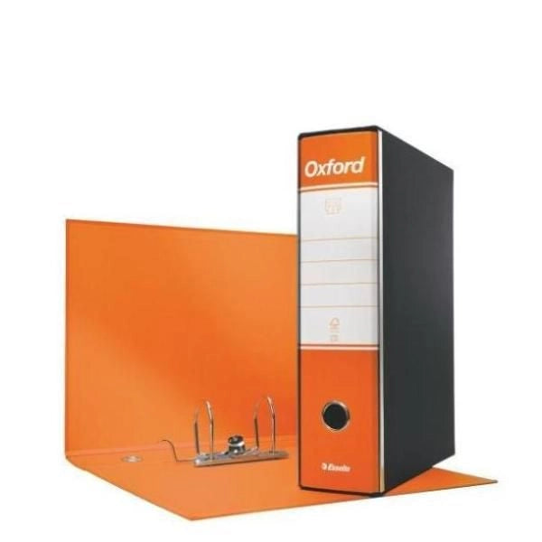 Esselte registratore oxford protocollo dorso 8 cm arancio - 390785200